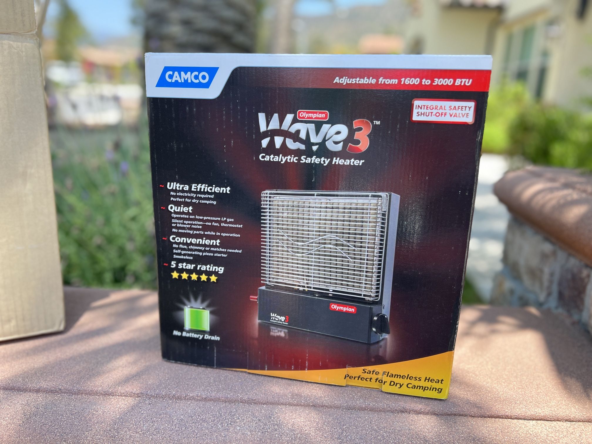 Camco Olympian RV Wave-3 LP Gas Catalytic Safety Heater