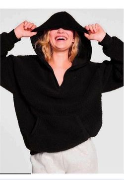 Fleece hoodie sweater from Pink