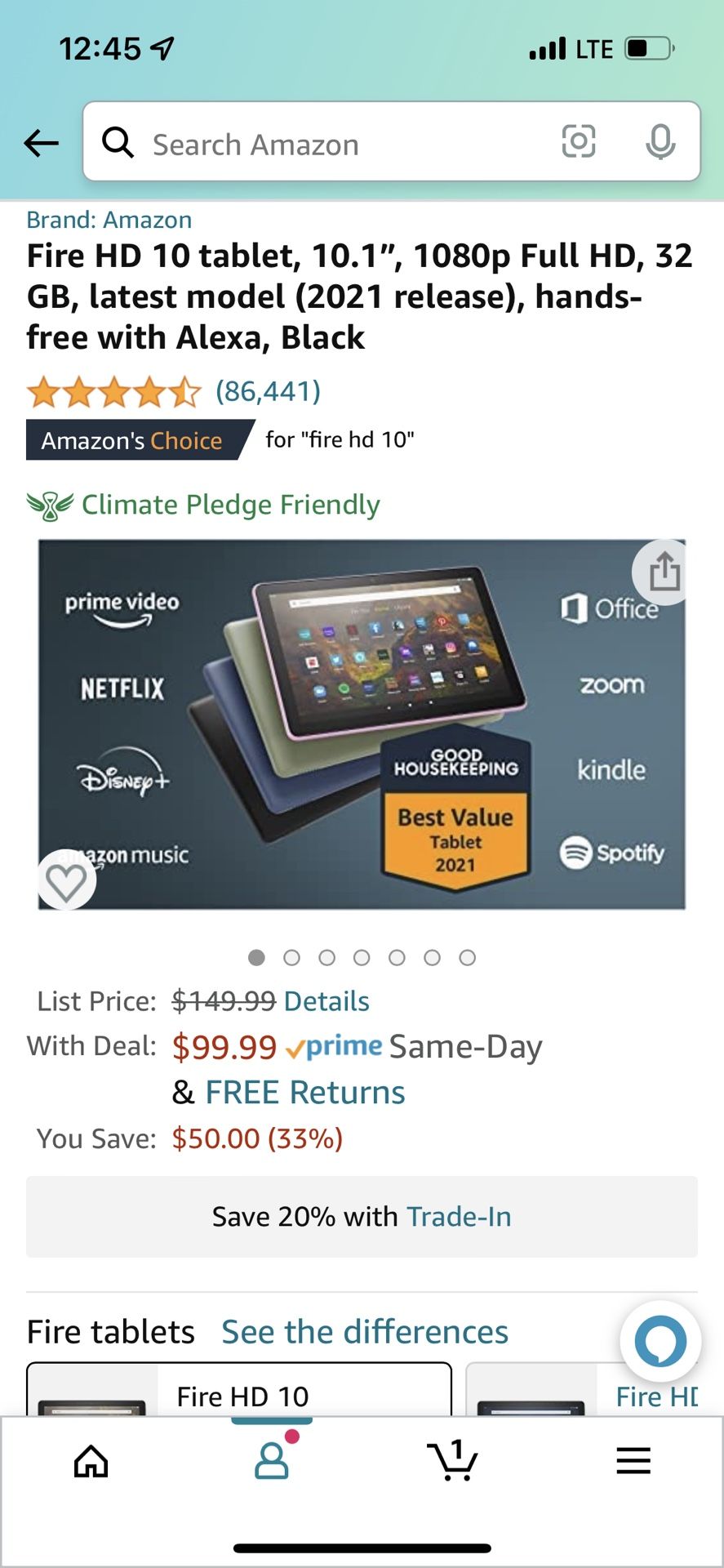 Amazon Fire Tablet Brand New In Box