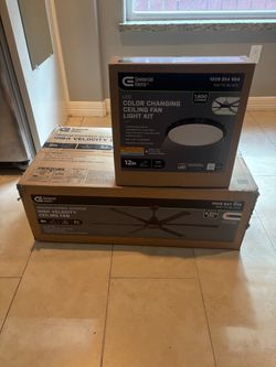 6ft indoor and outdoor ceiling fan with light kit