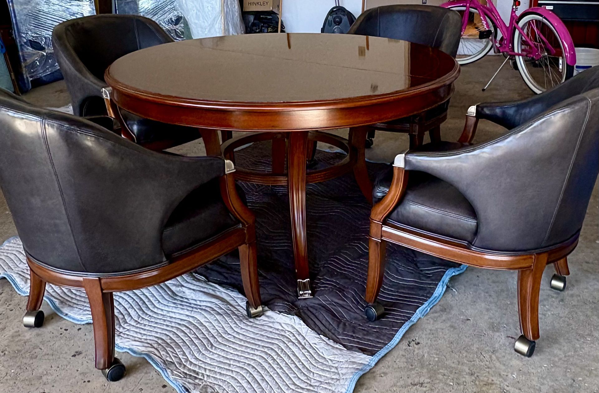 Dining Table and Chairs Set - Thomasville Ernest Hemingway