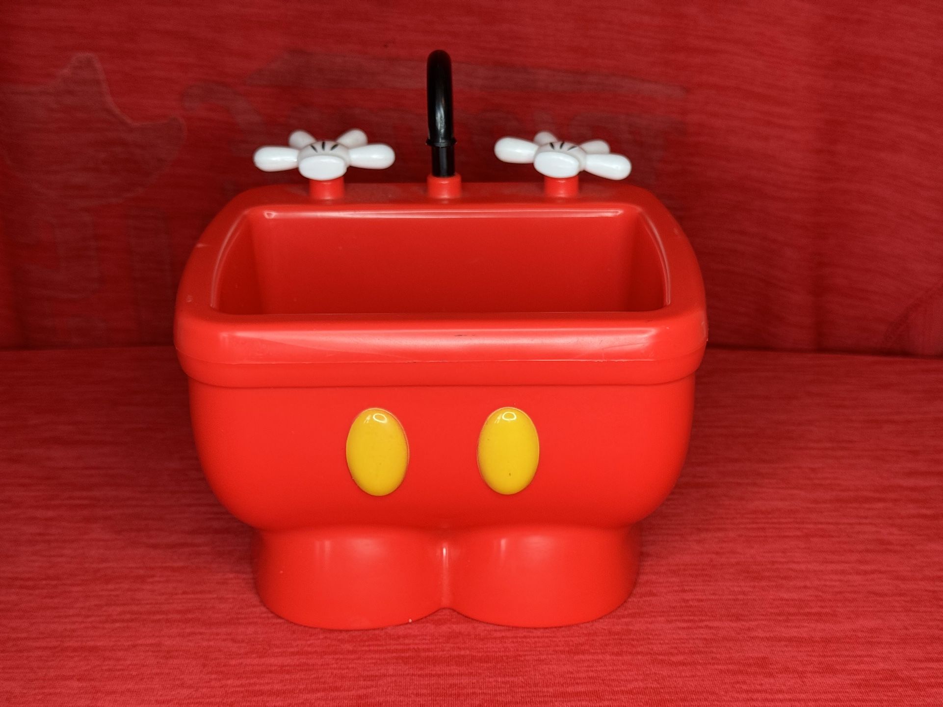 Disney Parks Mickey Mouse Red Pants Kitchen Sink Ice Cream Sundae Bowl Souvenir