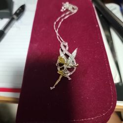 21 Inch Fairy Necklace Sterling Silver