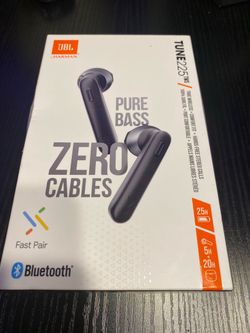 JBL TUNE 225TWS Bluetooth Earbuds (PURE BASS), NEW SEALED IN BOX