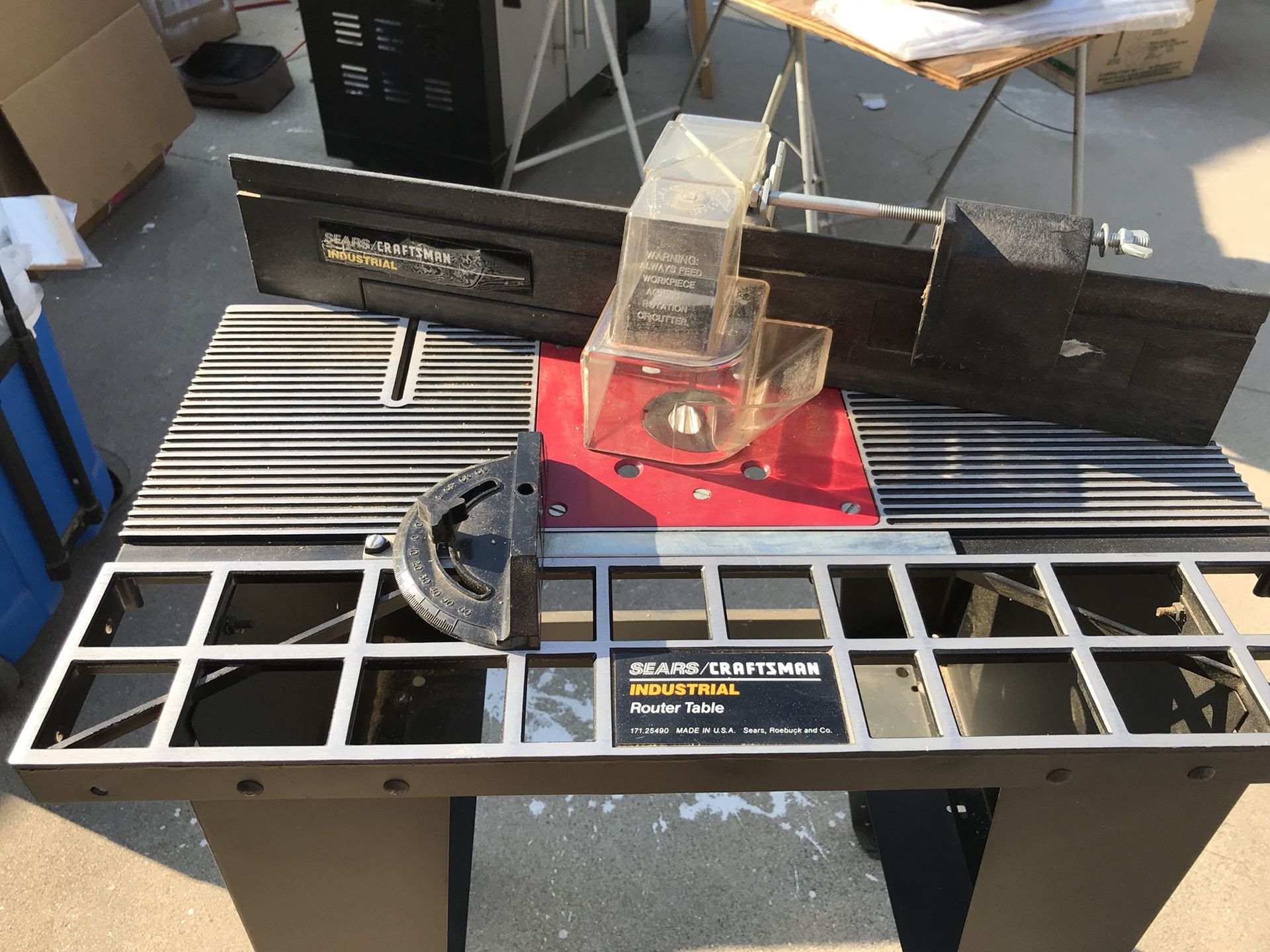 Sears Craftsman industrial router table and 3/4 HP router for Sale in