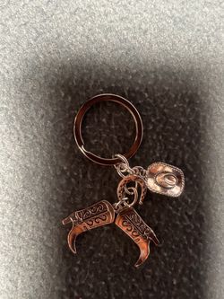 49 Western Cowboy Charm Keychain