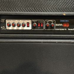 Vintage Sunn Concert Lead Guitar Amp Solid State Beast!