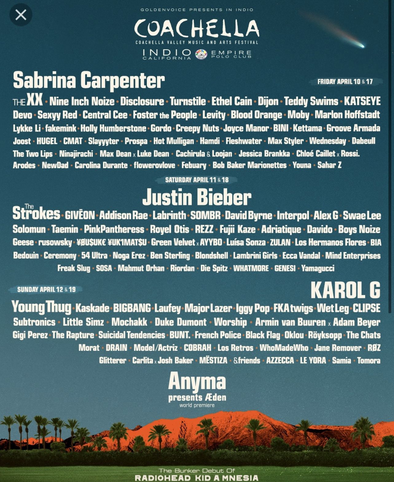 Coachella Weekend 1 Tickets With Shuttles