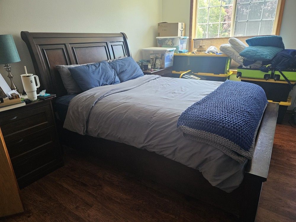 Queen Bedframe And Dresser