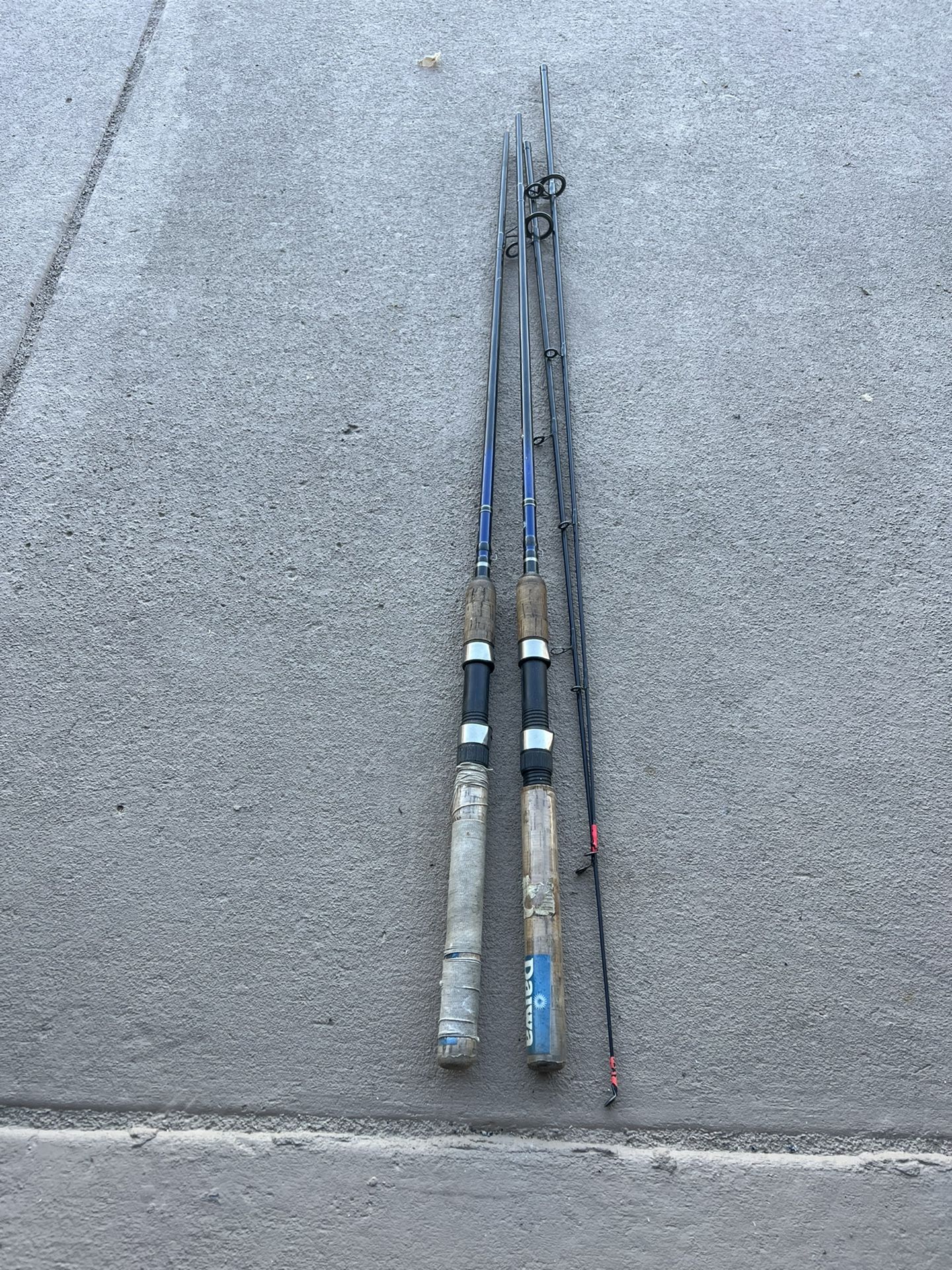 Two fishing rods.