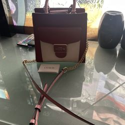 Red And White Coach Bag 