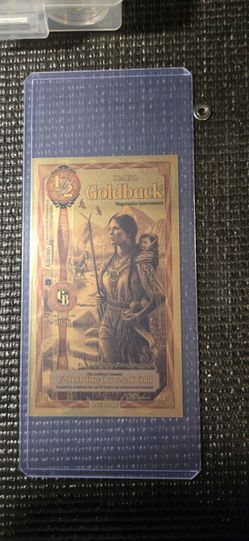 Idaho 1/2 Goldback 24K Gold Negotiable Note