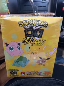 24k gold plated box of pokemon