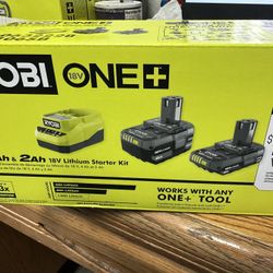 Ryobi 18v battery charger starter kit