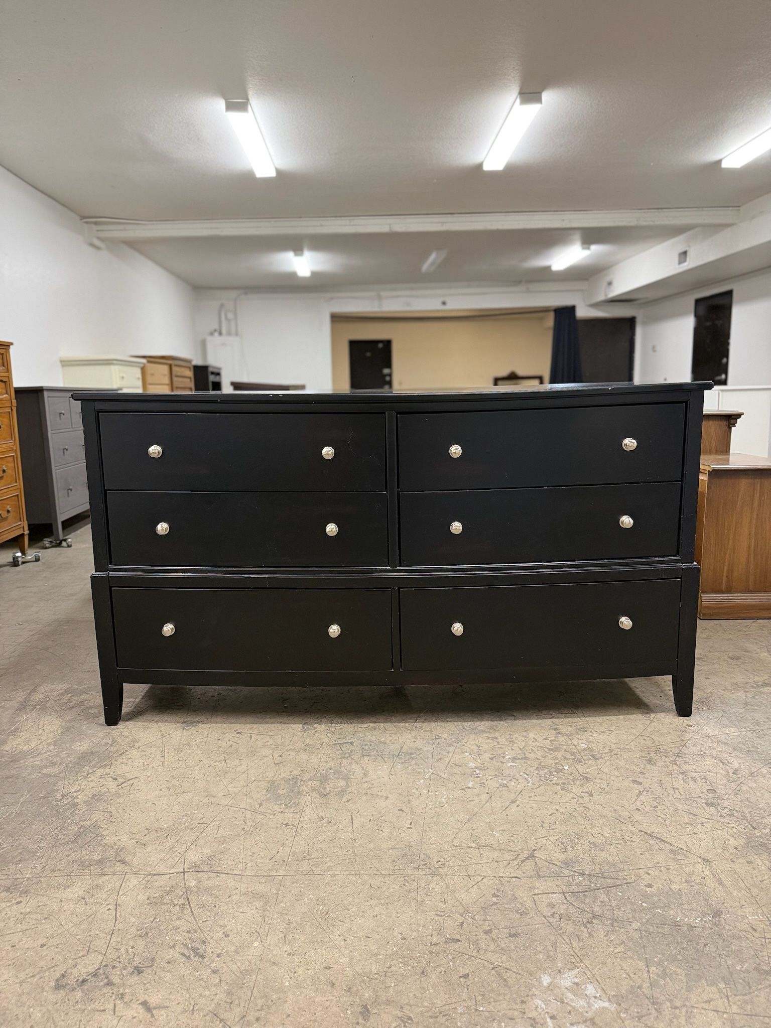 Black 6 Drawer Dresser