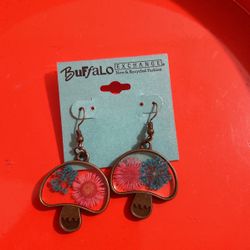 Mushroom Dangly Earrings 