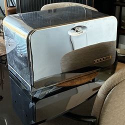 Bread Box Chrome Vintage Beauty Box
