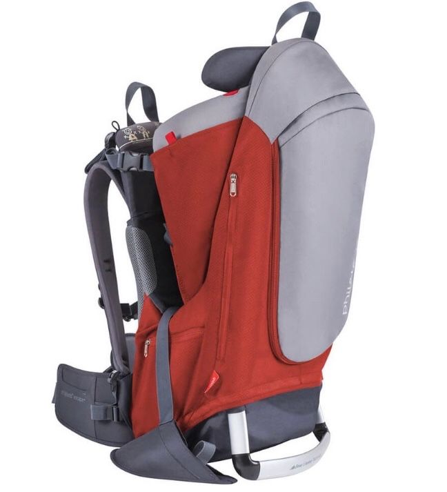 Phil & Ted baby carrier / backpack red and grey