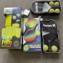 New Pickleball Set And Giant Pong