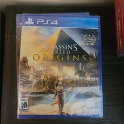 ASSASSINS CREED ORIGINS NEW, UNOPENED, & FACTORY SEALED PS4