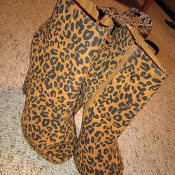 Leopard Print Heel Boots