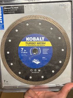 Kobalt 7-Inch Turbo Mesh Diamond Tile Blade