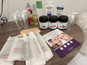 Skincare facial lot masks face cleanser