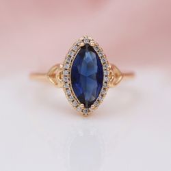 Stainless steel Gold Natural Zircon Ring SIZE 6 or 7