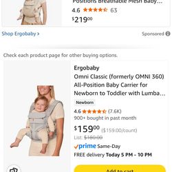 Ergobaby Omni 360 Baby Carrier 