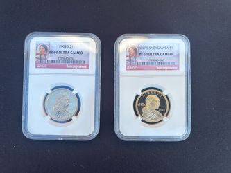 2004-2007 $1 sacagawea of ultra cameo coins