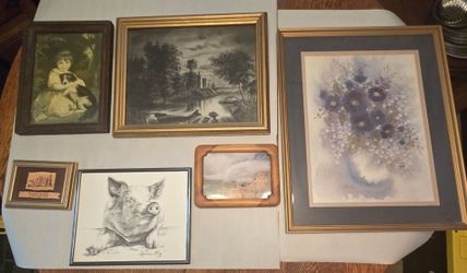 Curated Framed Art Collection