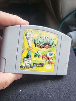 Nintendo 64 game Tonic Trouble
Working perfectly 
Authentic original.