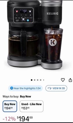 Keurig K-Duo Hot & Iced Single Serve & Carafe Coffee Maker - MultiStream
