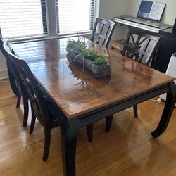 Large Wood Dining Table And Chairs