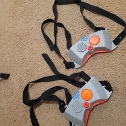 Vintage 1996 ToyMax Laser Challenge Team Force Set 2 Chest Sensors 