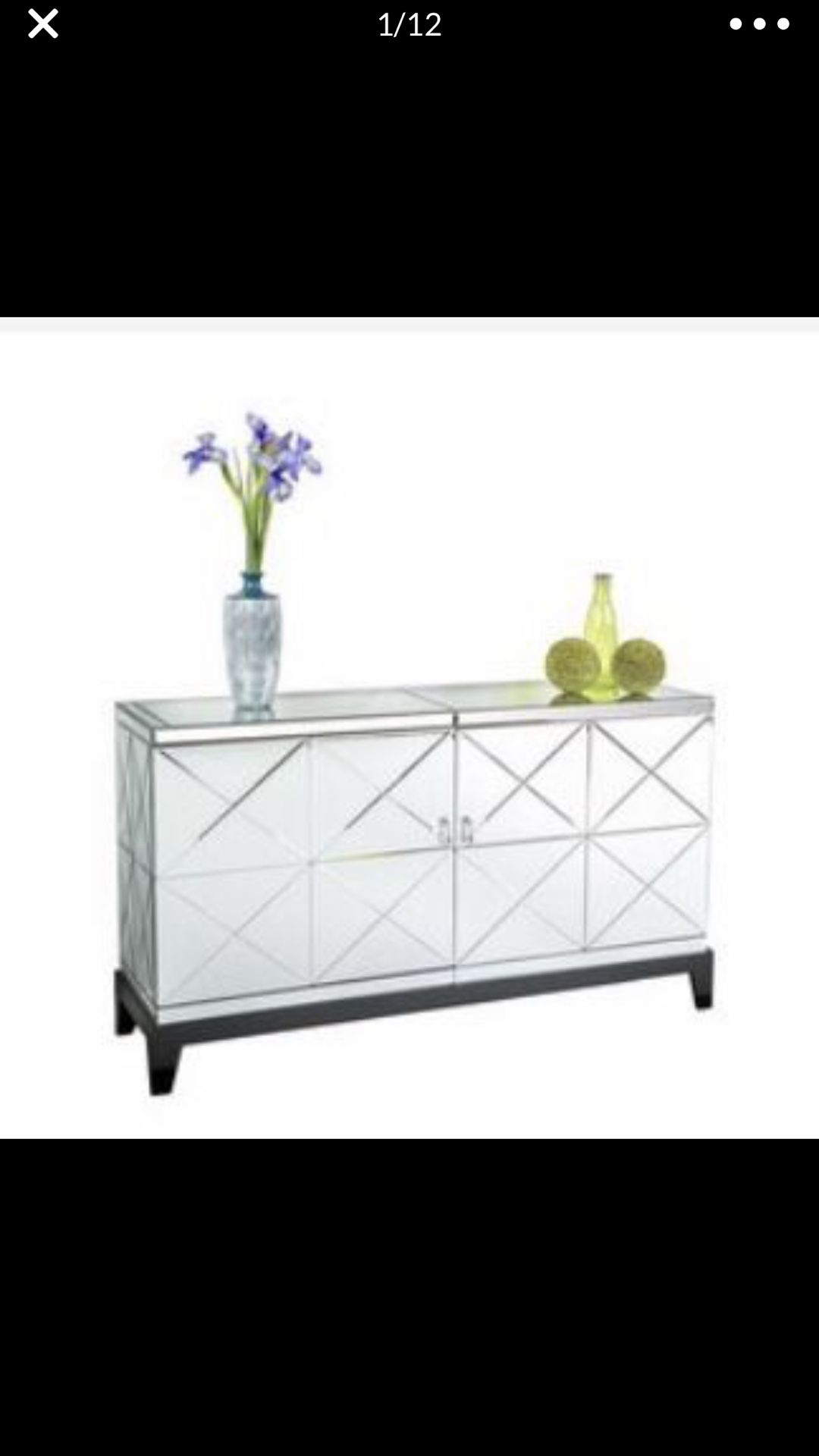 Large Mirrored Harlow Cabinet/TV Stand