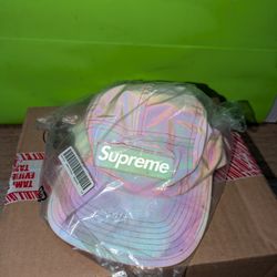 Supreme Reflective Dyed Camp cap Magenta NEW