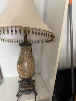 Heavy Marble Vintage Lamp 