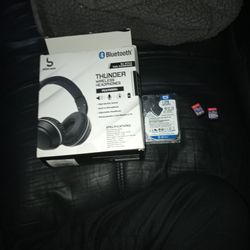 Thunder Headphones, 1tb Hardrive, 2 Nintendo Games