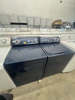 Maytag Washer and Dryer Set Navy Blue