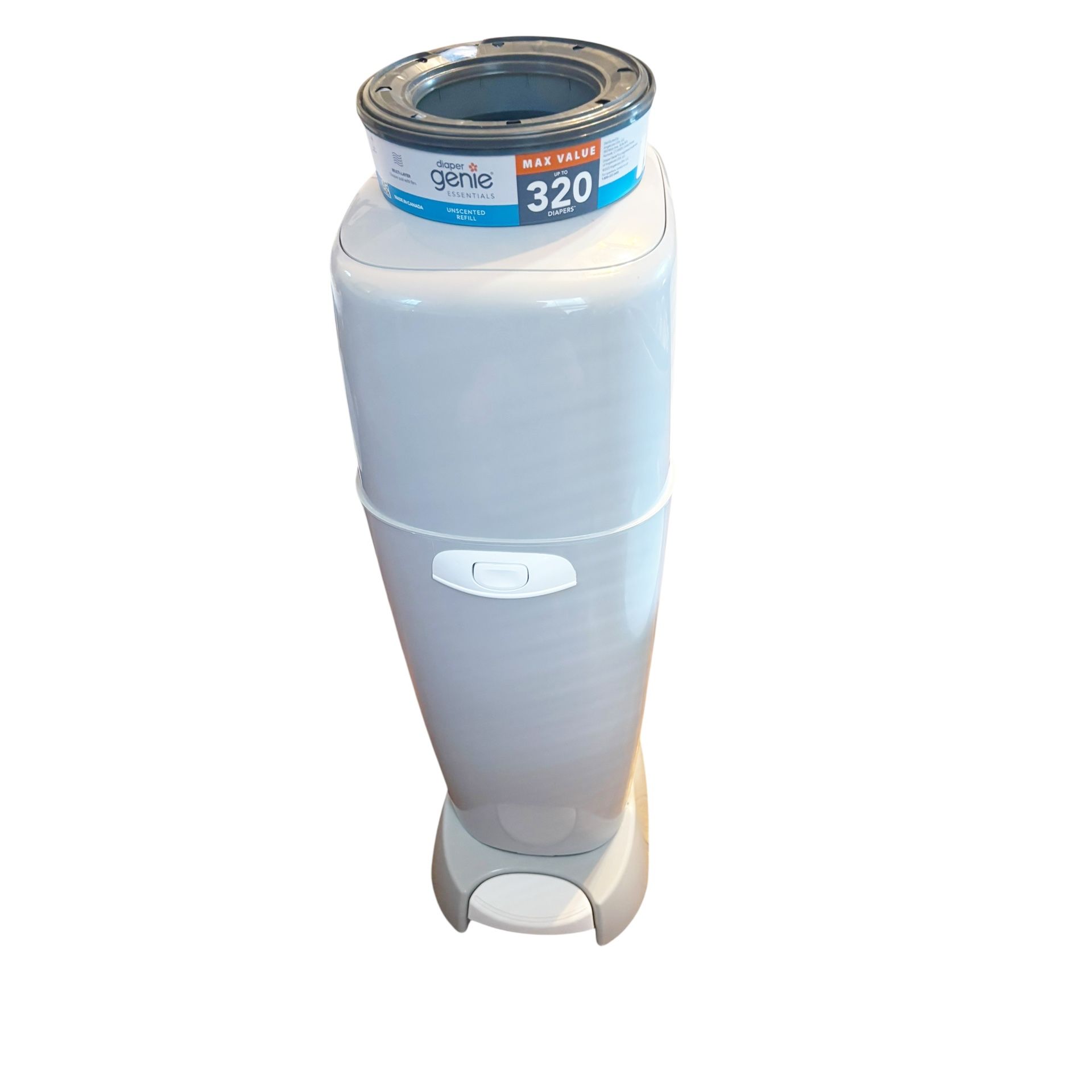 Diaper Genie Complete Pail (gray) with refill bags