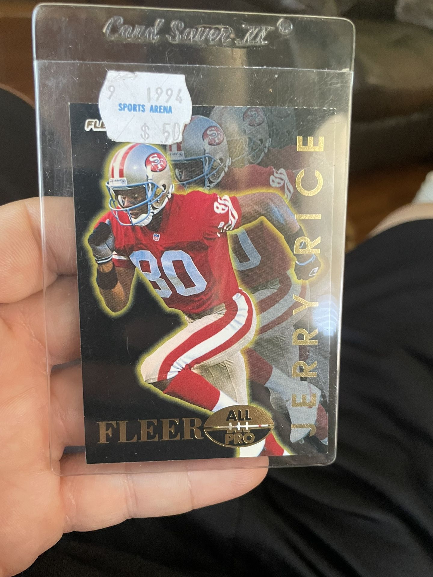 Jerry Rice Card And Old Niner Cup