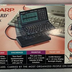 Vintage 1997 Sharp Wizard OZ-640PC Daytimer Organzier 512KB Like  New