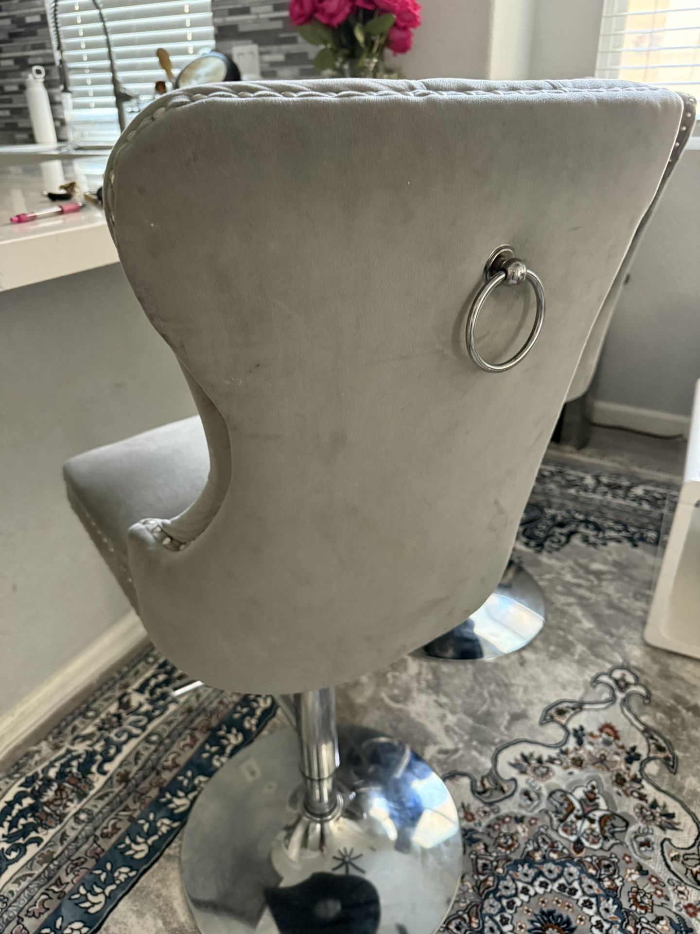 Adjustable Cushioned Bar Stool