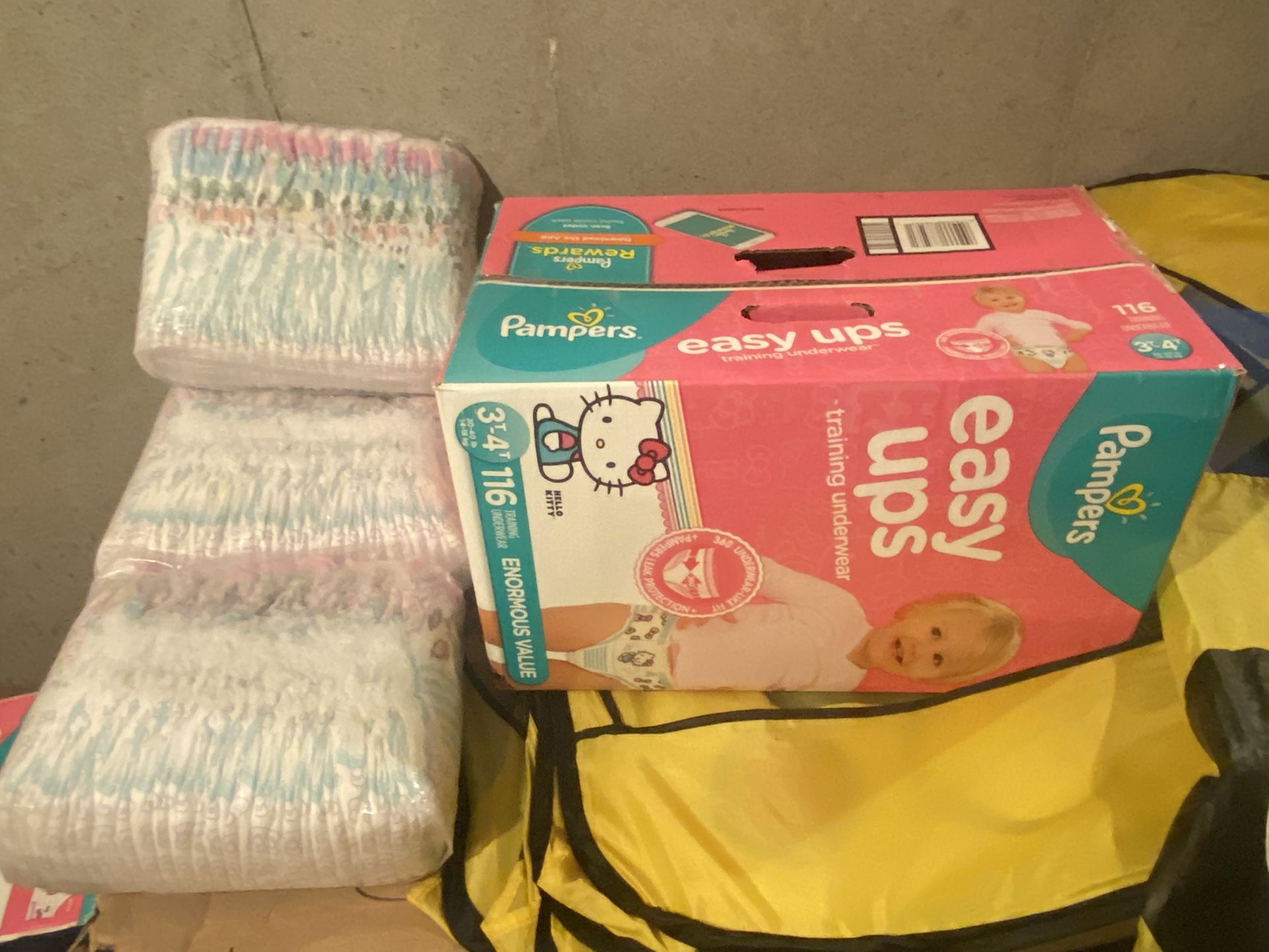 Diaper Easy Up 3-4T Unopened New Box With 2 Bags