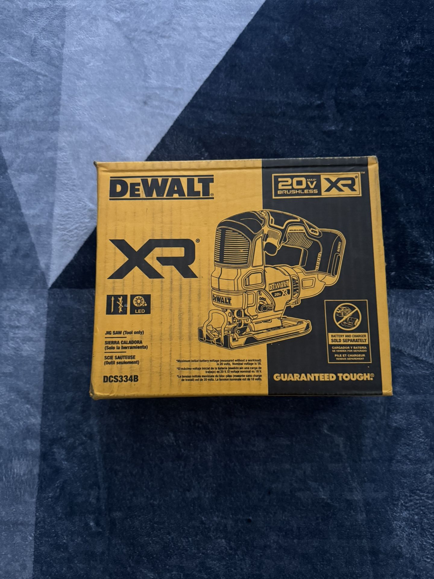 DeWalt 20V XR Brushless Jig Saw – Model DCS334B (Tool Only)