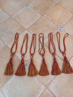 Curtain Tassel Tiebacks, 6, DESIGNER