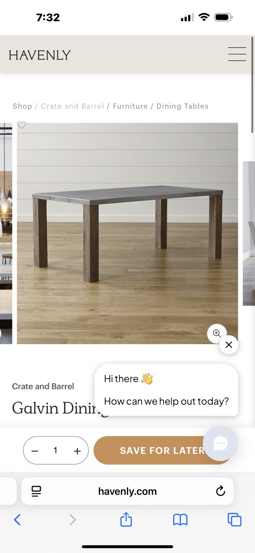 Dining Table Crate And Barrel