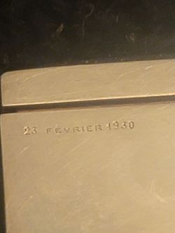 🌟Authentic French Art Deco Solid 🥈Silver Presentation Box (Dated February 23, 1930)