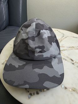 Lululemon Fast Free Run Hat Camo Gray Charcoal Adjustable Cap